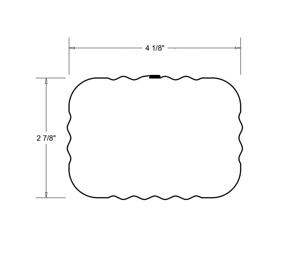 3x4 corrugated downspout dimensions 4 1/8 inch width 2 7/8 inch height most popular size
