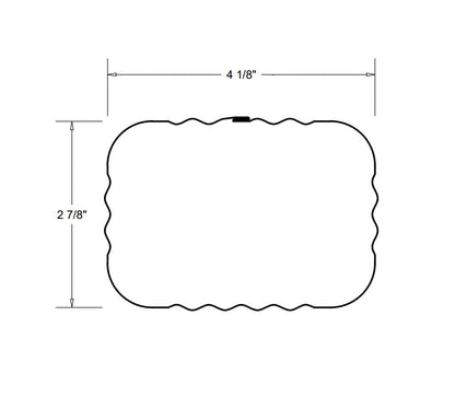 3x4 corrugated downspout dimensions 4 1/8 inch width 2 7/8 inch height most popular size