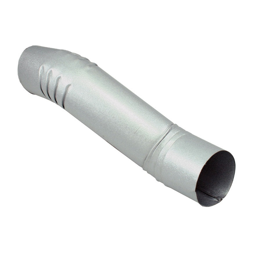4 inch round aluminum double offset downspout elbow 2 inch wall clearance white powder coated finish smooth profile obstacle navigation fitting professional grade - GutterAll Damascus Oregon