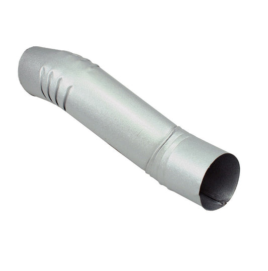 4" Round Double Offset Downspout Elbow - 2" Wall Clearance Galvalume Plus