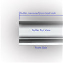 6-inch Half-Round Style Gutter showcasing traditional design perfect for historic homes, available in copper and aluminum finishes