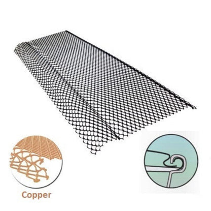 6 inch half round gutter guard professional grade black copper mesh debris protection