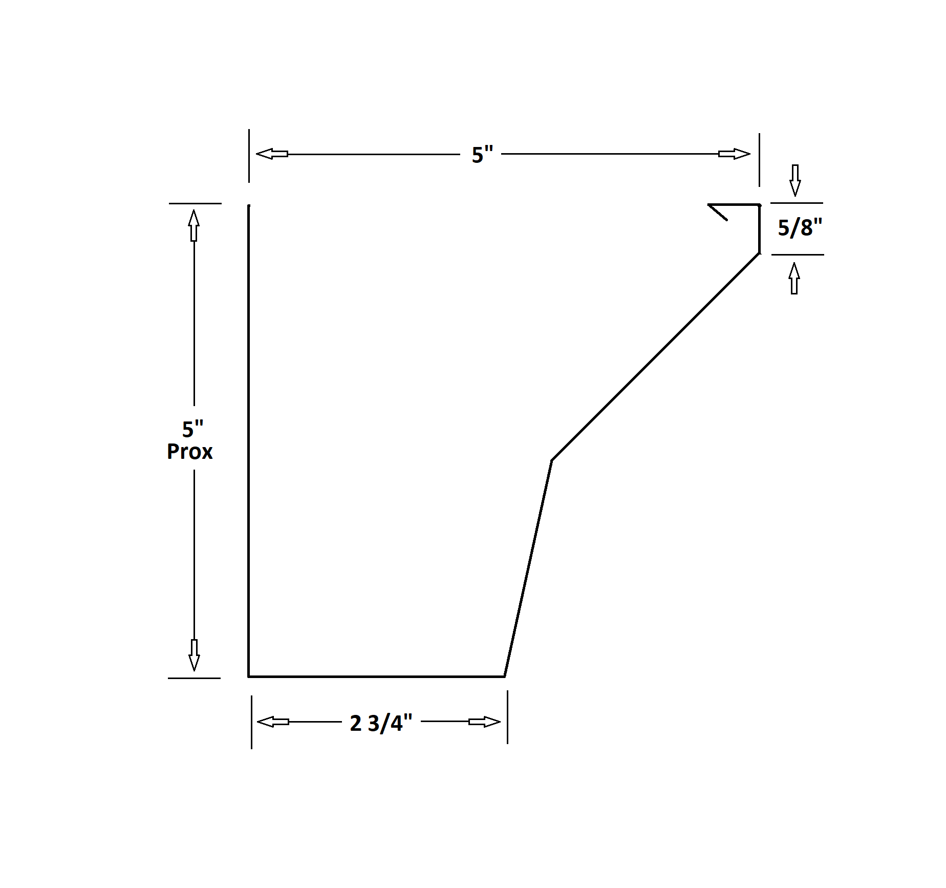 GutterAll.com Craftsman Style Gutter specifications - detailed dimensions and installation measurements