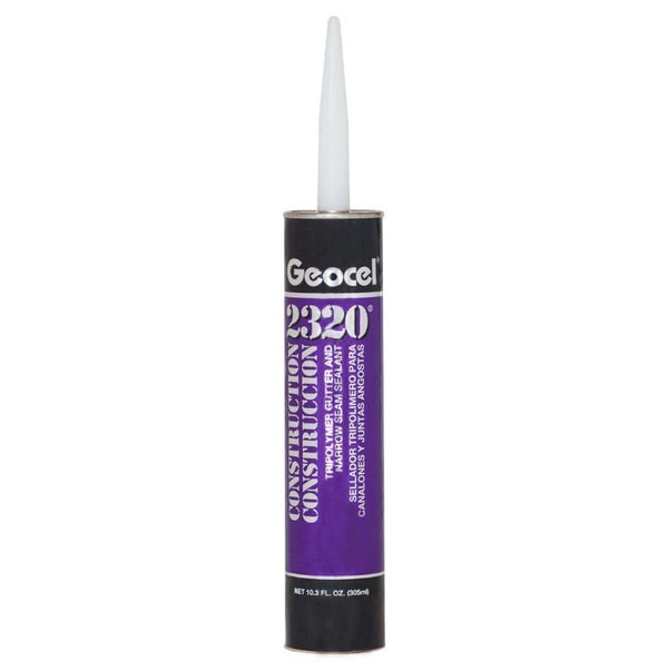 Geocel 2320 Professional Tripolymer Sealant 10.3oz tube for heavy-duty waterproofing.