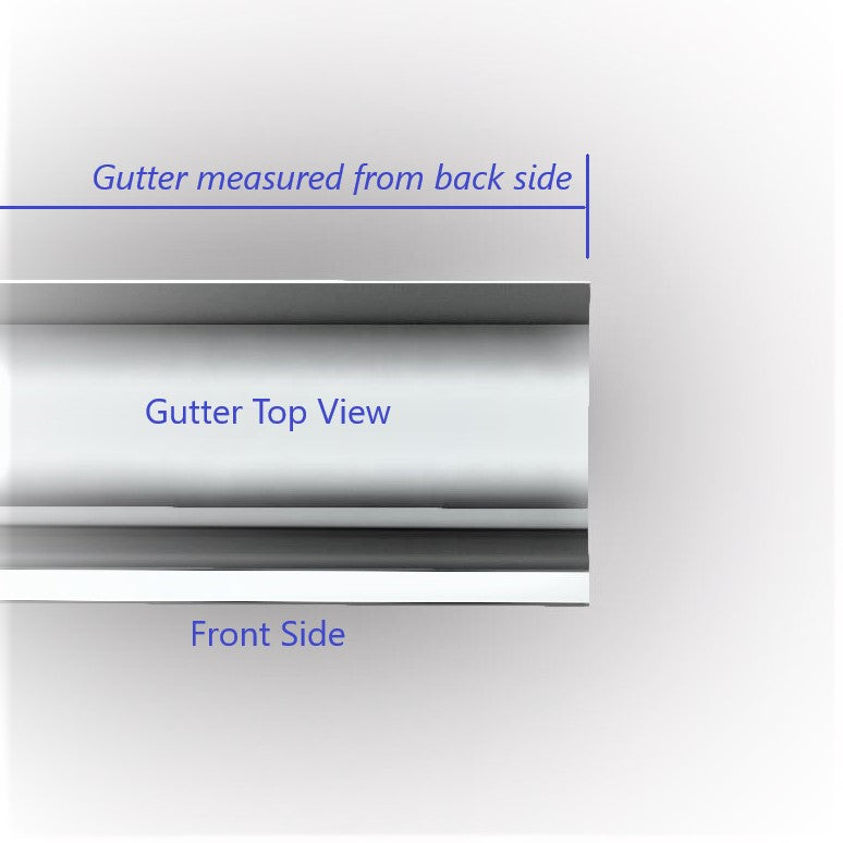GutterAll.com Spanish Curved Style Gutter right connector - professional-grade aluminum fitting for curved gutter system