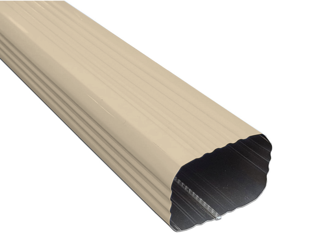 Beige aluminum downspout, 2x3 inch, 10ft length