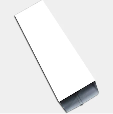 Custom plain downspout in white finish for seamless gutter systems.