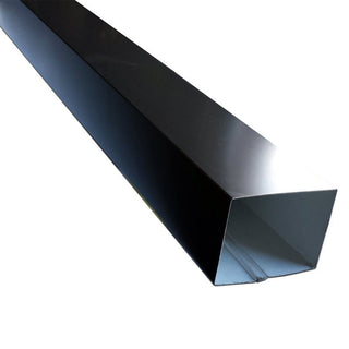 3x4 plain rectangular aluminum downspout, 10ft, professional grade