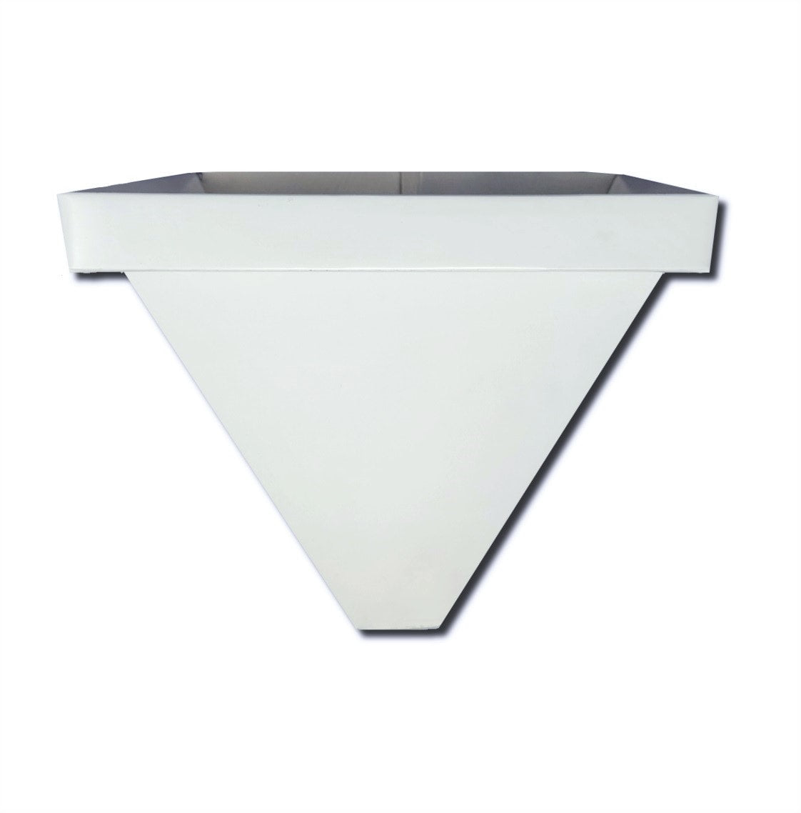 Durable California collection box leader head for rainwater management.