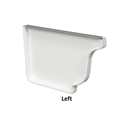 GutterAll.com Left end cap for K-style gutter