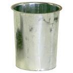 2-inch round galvanized steel gutter outlet connector for downspouts.