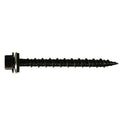 Durable black hex head washer screw, #10 x 2 inch, for gutter systems.