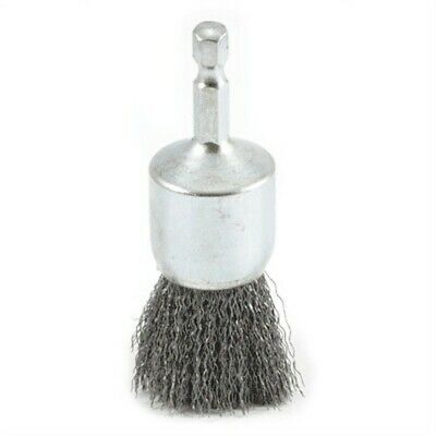 Forney 1-inch coarse wire brush with heavy-duty steel bristles for surface preparation.