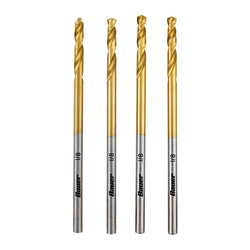 1/8" Titanium Drill Bit Set, 4 Pc.