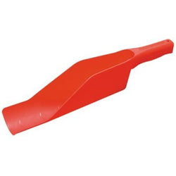 Red professional gutter getter scoop for heavy-duty debris removal.