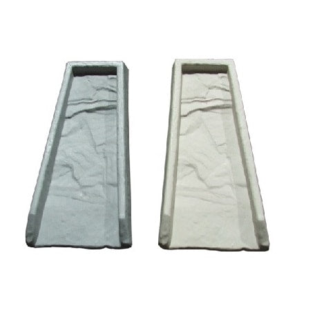 Splash Block in stone gray - professional-grade downspout water dispersal system