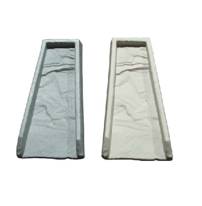 Splash Block in stone gray - professional-grade downspout water dispersal system