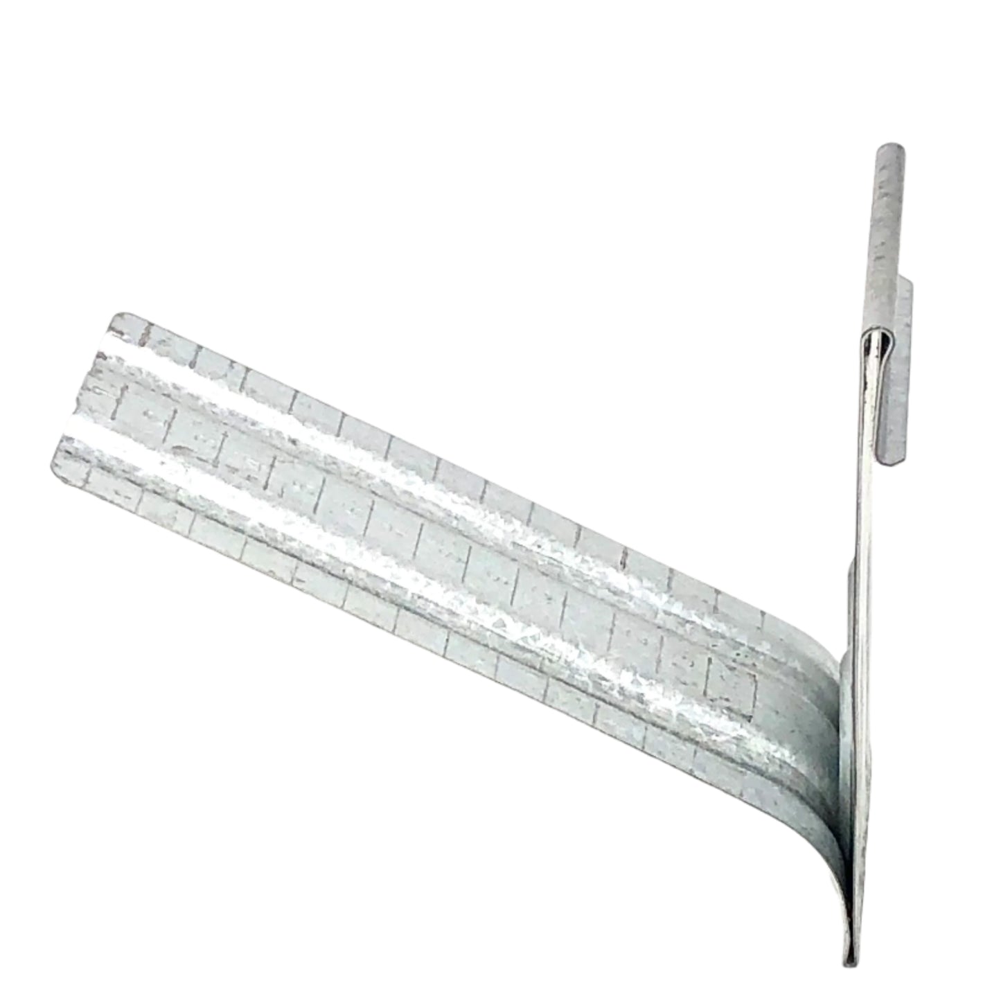 Professional-grade aluminum gutter spacer bracket for 5-inch K-style gutters.