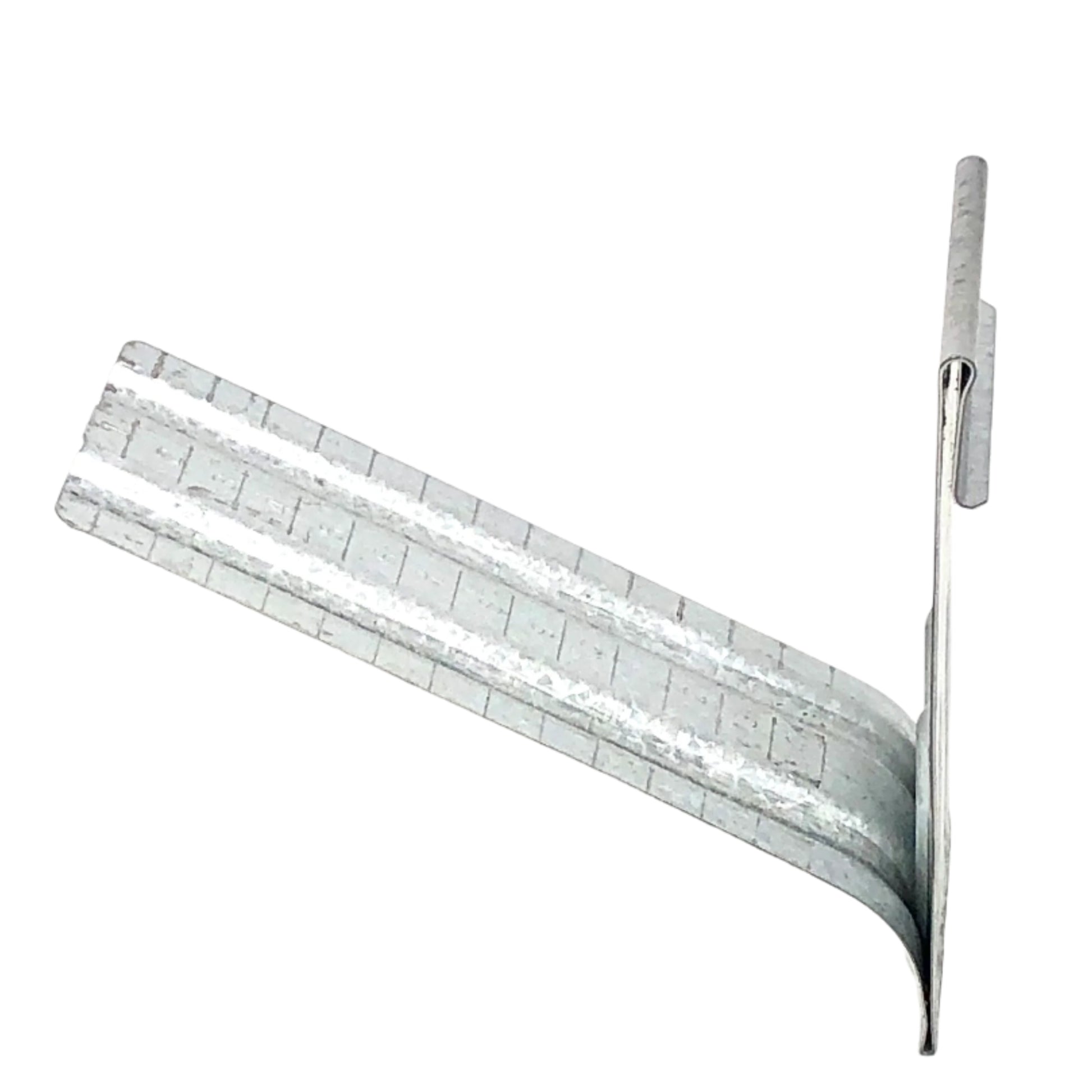 Professional-grade aluminum gutter spacer bracket for 5-inch K-style gutters.