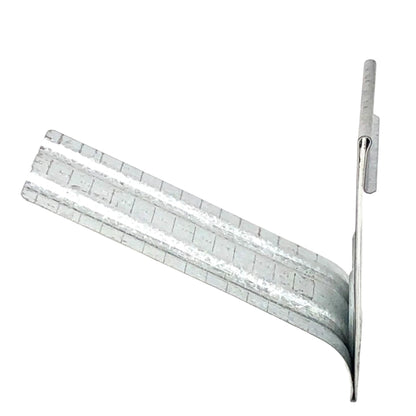 Professional-grade aluminum gutter spacer bracket for 5-inch K-style gutters.