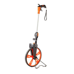 Keson measuring wheel with ergonomic handle and sturdy orange wheel.