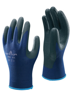 Nitrile foam coated work gloves with durable grip and flexible fit.