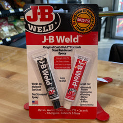 JB Weld Original Cold-Weld epoxy, 5020 PSI strength, for metal, wood, and more.