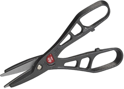 Malco aluminum snip with open-loop handles and precision cutting blades.