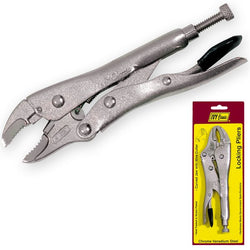 Heavy-duty Ivy locking pliers, 6-inch, adjustable grip with chrome vanadium steel.