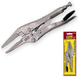 Professional Ivy locking pliers with curved jaws, 6-inch, heavy-duty tool.