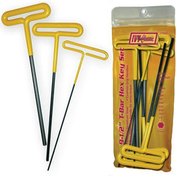 Ivy T-Bar Hex Key Set with yellow handles and durable steel shafts.