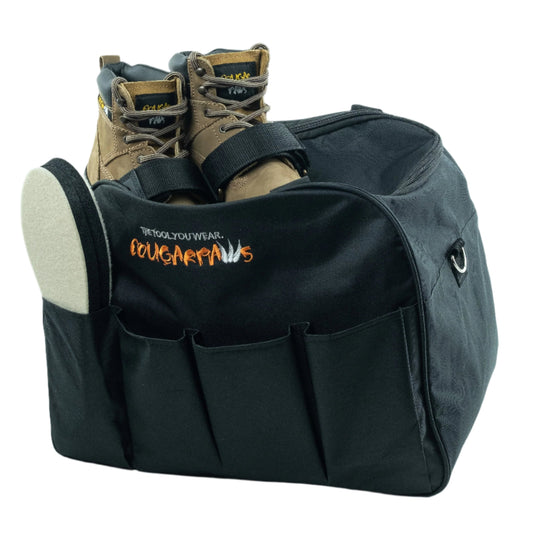 Cougar Paws professional tool tote bag with durable design and compartments.