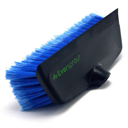 Eversprout scrub brush blue soft bristles black squeegee blade polymer body extension pole mount gentle cleaning solar panels windows siding GutterAll Damascus Oregon