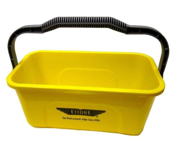 Yellow Rectangular Bucket w/ handle 3 gallon