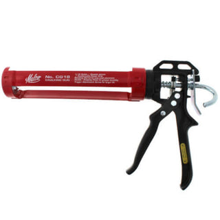 Malco professional-grade caulking gun with easy dispensing and trigger adjustment.