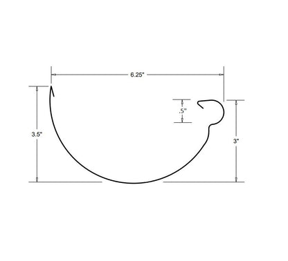6-inch Half-Round Style Gutter showcasing traditional design perfect for historic homes, available in copper and aluminum finishes