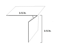 1-?« in. x 1-?« in. T-Metal Flashing