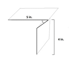 4 in. x 5 in. T-Metal Flashing