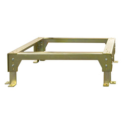 Professional 12-inch heavy-duty gutter machine stand for industrial use.